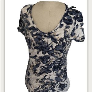 Liz Claiborne cotton top multicolor Sz M T33